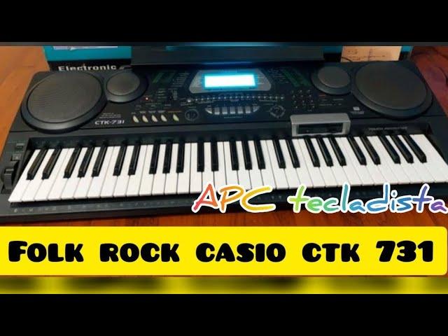 organo teclado casio ctk 731 ritmos programado folk rock adoración demostración