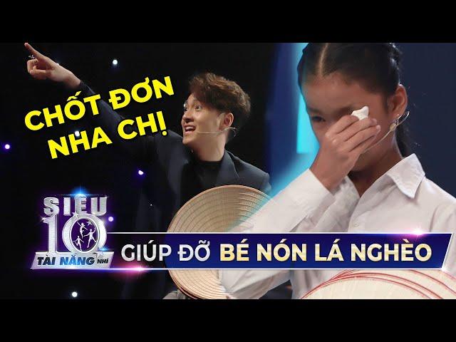 Ngô Kiến Huy bán nón lá CHỐT ĐƠN liên tục giúp đỡ siêu nhí hoàn cảnh khó khăn | STNN