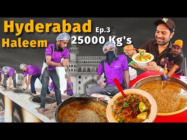 WORLD'S LARGEST Hyderabad DAILY 25000 Kgs Mutton Haleem | Pista House | 24 Hours Cooked HALEEM