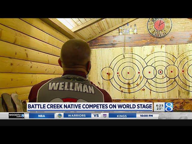 Battle Creek native competes at Axe Throwing World Championships