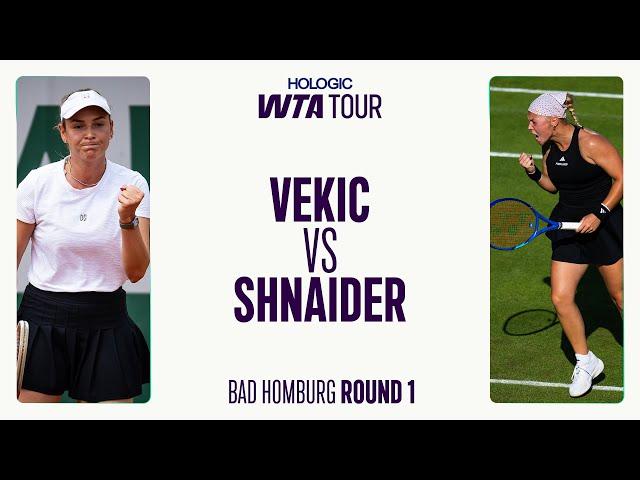 Donna Vekic vs. Diana Shnaider | 2025 Bad Homburg Round 1 | WTA Match Highlights
