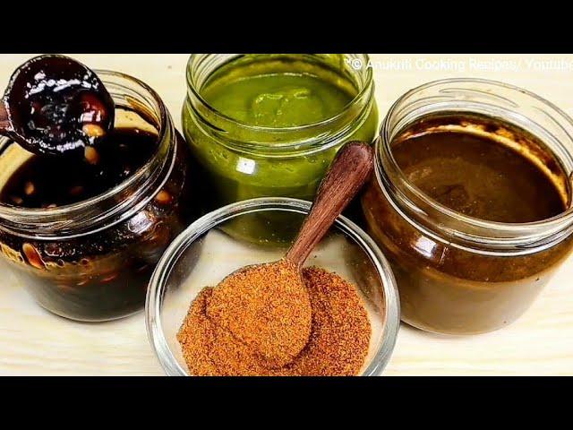 How to make Street Style 3 Secret Chat Chutney Recipes & Magic Masala Recipe for Any Chaat Recipe