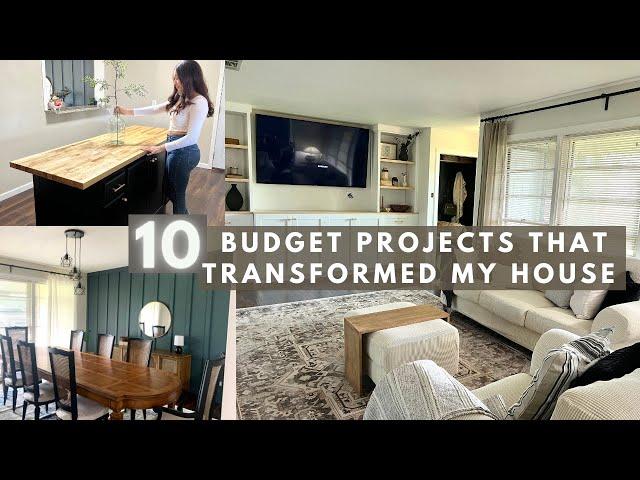 DIY HOME PROJECTS ON A BUDGET | How to TRANSFORM YOUR HOUSE ON A BUDGET