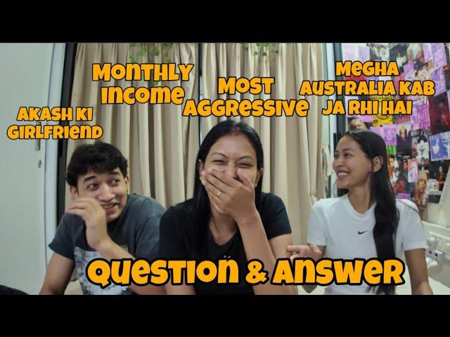 Q&A with Akash and Megha️|| sab ka such pata chal jayega || Varsha Thapa