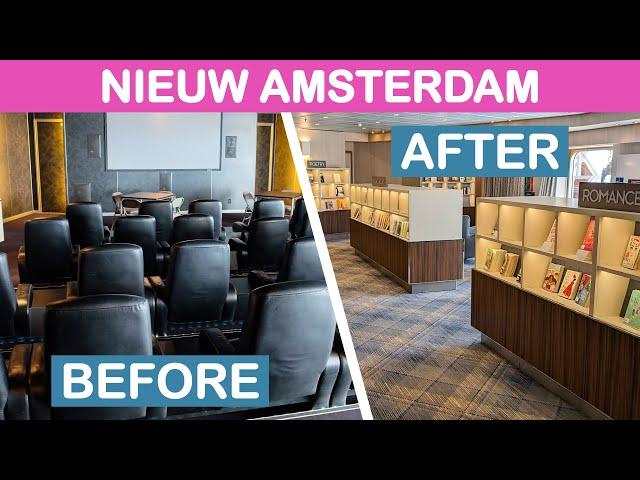 Nieuw Amsterdam: Renovation Before & After (Holland America)