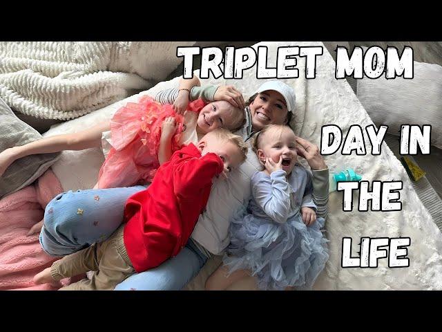 Triplet Mom |  Day in my life with TRIPLETS!