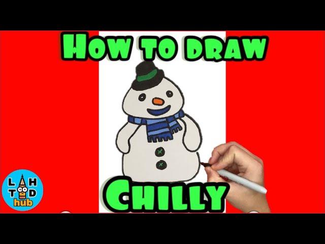 How to Draw Chilly the Snowman from Doc McStuffins