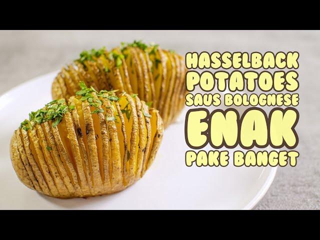 Resep Hasselback Potatoes Olahan Kentang Dengan Saus Bolognese