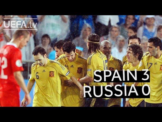 SPAIN beats RUSSIA to reach the EURO 2008 final