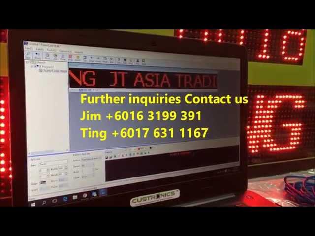 How to program the text into the LED Display message board using PowerLED | LED Display Malaysia