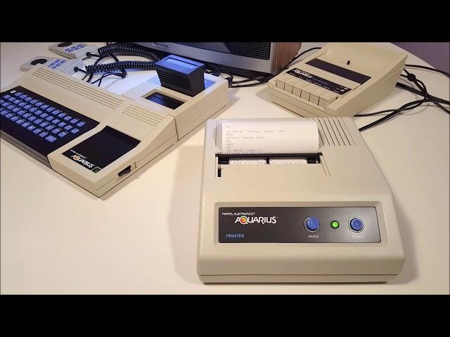 Mattel Aquarius computer thermal printer