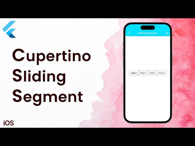 Create iOS Sliding Segmented Control 2023 | Flutter Tutorial | How To Add Cupertino Segment Control