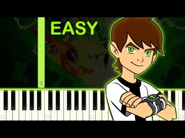 BEN 10 - EASY Piano Tutorial