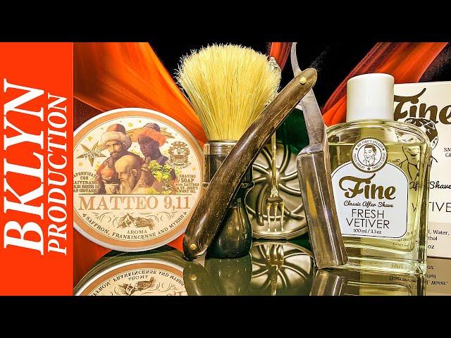 An unexpected shave: Wade Butcher Straight Razor Abbate Y La Mantia Matteo 9/11 Soap Omega Fine 