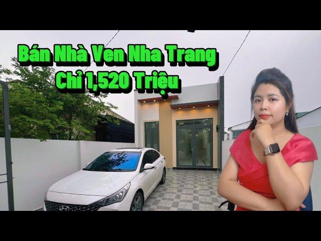 [ Đã Bán] Bán Nhà Mới Xây Ven Nha Trang Thiết Kế Kiểu Sân Vườn Chỉ 1,520 Triệu| Khổng Vân bds