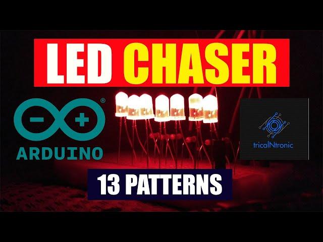 LED chaser Arduino | Arduino tutoriol | DIY | tricalNtronic