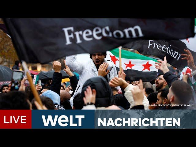 DAMASKUS GEFALLEN: Assad auf der Flucht - Grenzenloser Jubel in Syrien und der Welt | Livestream