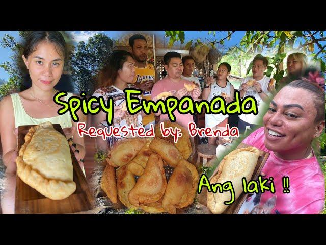 Spicy Empanada daw gusto nya @BrendaMageOfficial | @ReaFeelingera