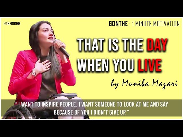 Muniba Mazari Inspiring Speech about What is Life ? | 1 Minute Motivational