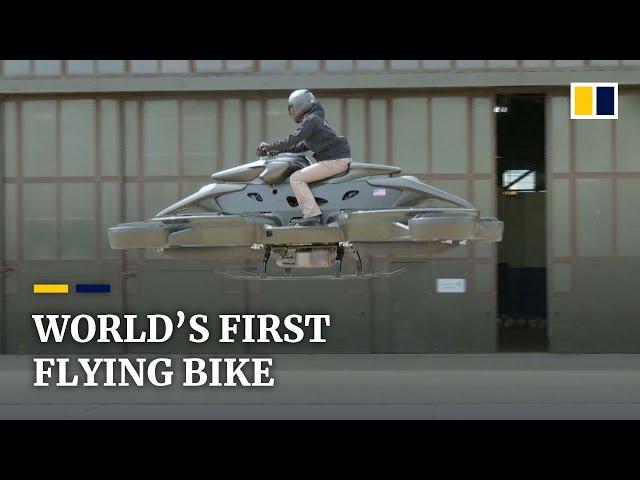 ‘Like Star Wars’: World’s first flying bike, made in Japan, debuts in the US