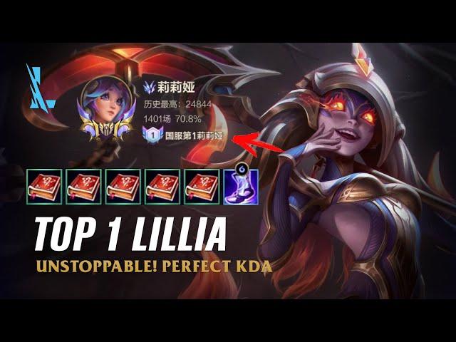 Wild Rift LILLIA - TOP 1 Nightbringer Lillia S14 Ranked Gameplay + Build