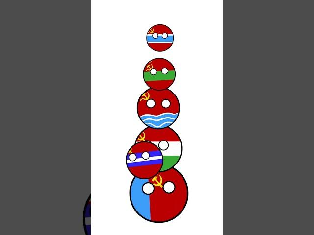 Creation of the Soviet Union #countryballs