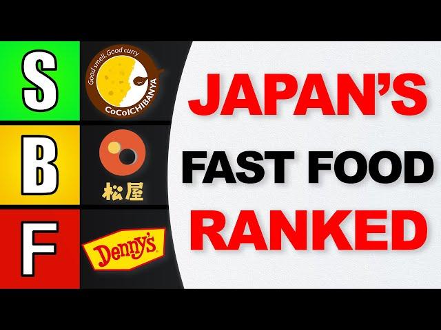 JAPANESE FAST FOOD TIER LIST