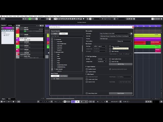 Cubase Quick Tip: How To Export Files To Send Them To Mixing