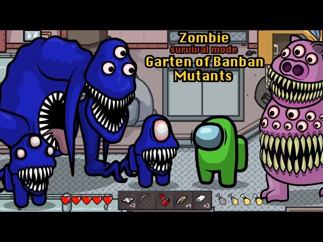 Garten of Banban MUTANTS Zombie  Survival Mode Among Us - Animation