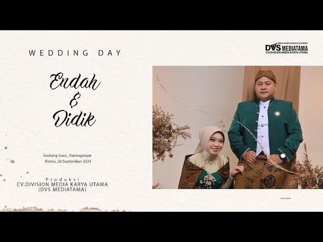 LIVE Wedding Endah & Didik  CALLISTA Audio  DVS MEDIATAMA  26 September 2024 