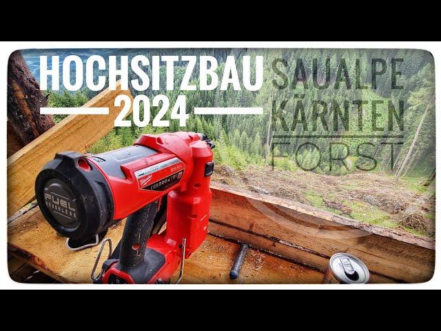  Hochsitzbau 2024 , Workshop und Wintereinbruch ️