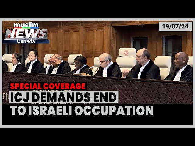 Israeli Presence in Palestinian Territories Illegal - International Court of Justice | July 19, 2024