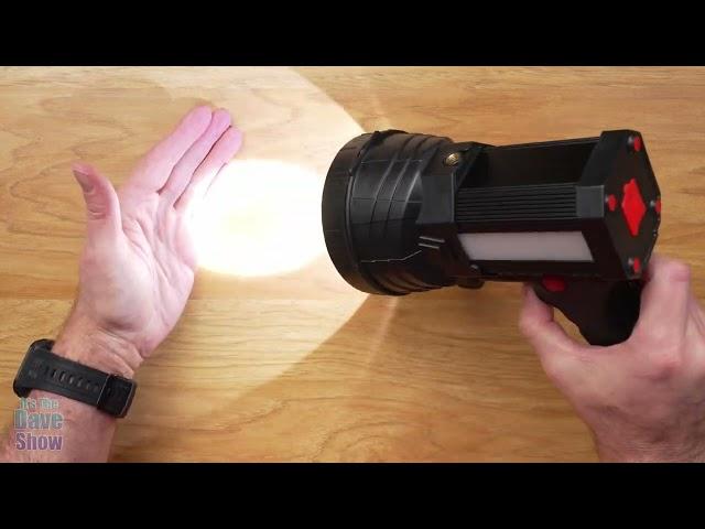 BIGSUN Rechargeable Spotlight, Flashlight High Lumens 100000 LED with RedLens