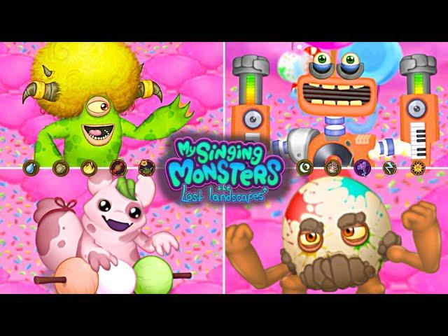 Candy Island All Monsters || My singing Monsters The Lost Landscape