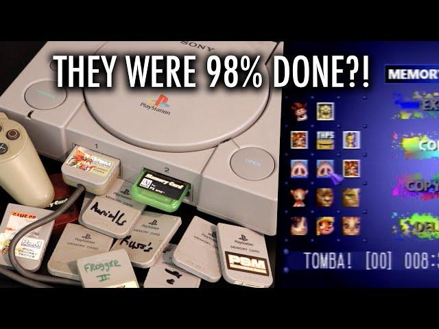 Exploring Used PS1 Memory Cards And Finishing More Save Files!