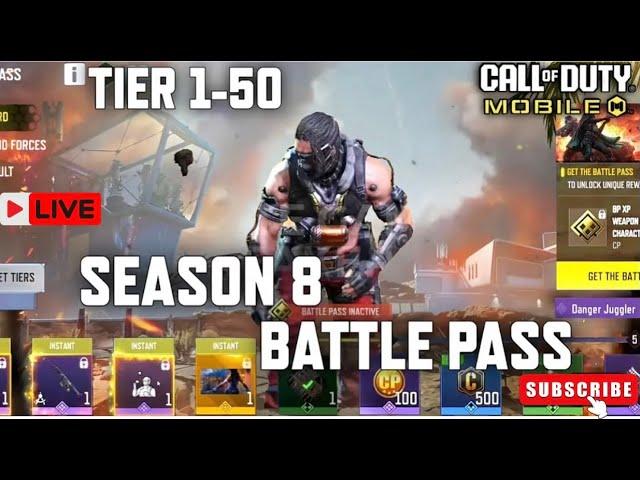 NEW Season 8 Battle Pass Tier 1-50 in COD Mobile!