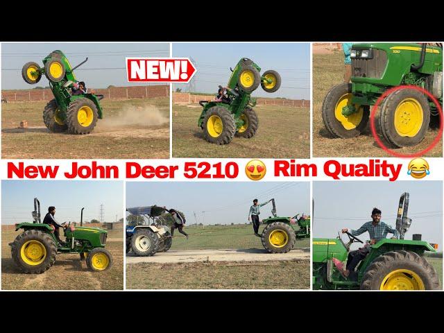 Stunt going wrong  बिना तेल खोले इतना pickup  Johndeere 5210 v/s New holland 3630 tochan