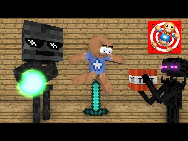 Monster School : KICK THE BUDDY CHALLENGE - Minecraft Animation