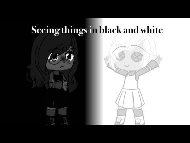 Seeing things in black&white||Original by YeajeeDraws||Heather&Violet