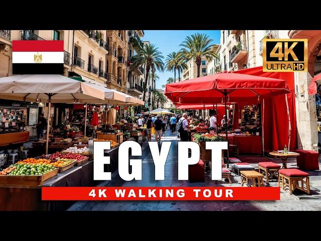  Egyptian Bazaar Walking Tour - Alexandria, Egypt Market Tour [4K HD / 60fps]