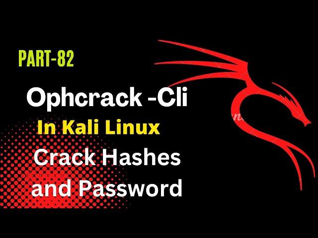 Ophcrack Cli Password cracker | The AB