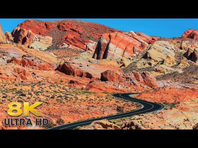 Valley of Fire Nevada Scenic Drive 8K