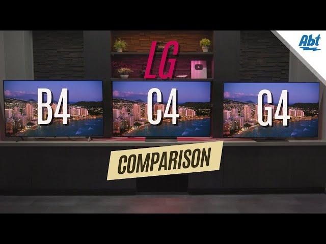 2024 LG OLED Comparison: B4 vs C4 vs G4