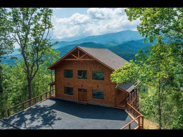 New construction 3 level log cabin for sale at 409 Deer Path Ln Gatlinburg