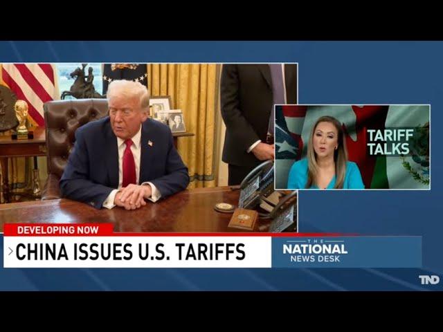 China responds with tariffs on U.S. goods while Trump delays tariffs with Mexico, Canada