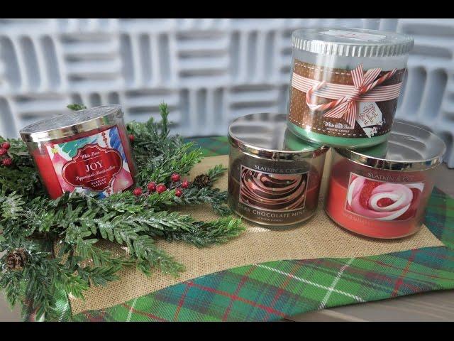 Peppermint Marshmallow 'Joy' Bath & Body Works Candle Comparison Sniff & Review!