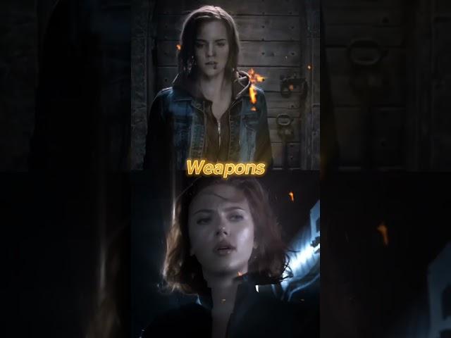 Hermione Granger VS Black Widow | #marvel #shorts #shortvideos #vs #harrypotter #whowillwin