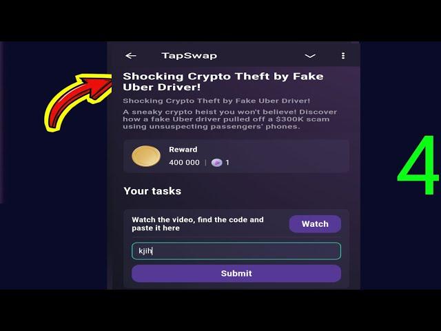 Shocking Crypto Theft by Fake Uber Driver! | Tapswap Video Code