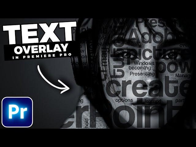 How To OVERLAY TEXT On A FACE In Premiere Pro