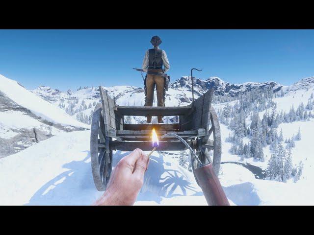 [4K] Dynamite & Fire Bottle Gameplay #62 - Red Dead Redemption 2